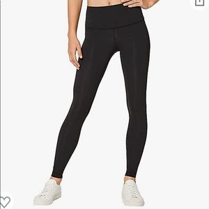 Lululemon wunder under black leggings size 2